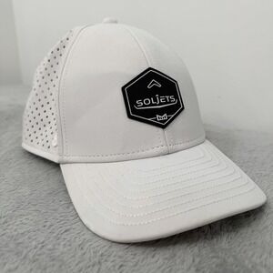 Melin Hat Cap Snap Back Mens 56cm White A-Game Hydro Performance Soljets Patch
